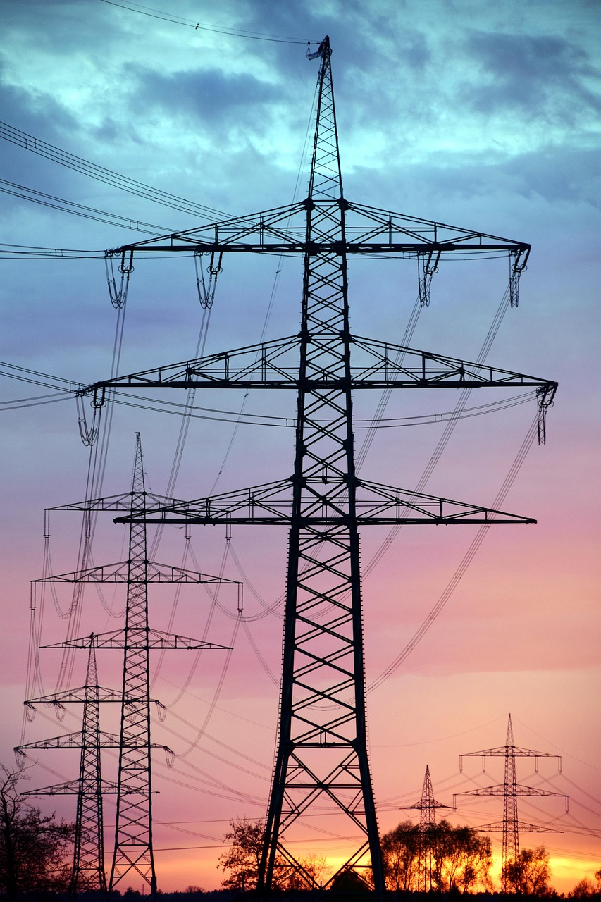 electricity, power line, energy, high voltage, electricity pylons, power supply, overhead lines, technology, high voltage pylon, cable, management, high voltage line, heaven, electrics, nature, sunset, electrical current, quiet, high voltage energy, mood, energy transition